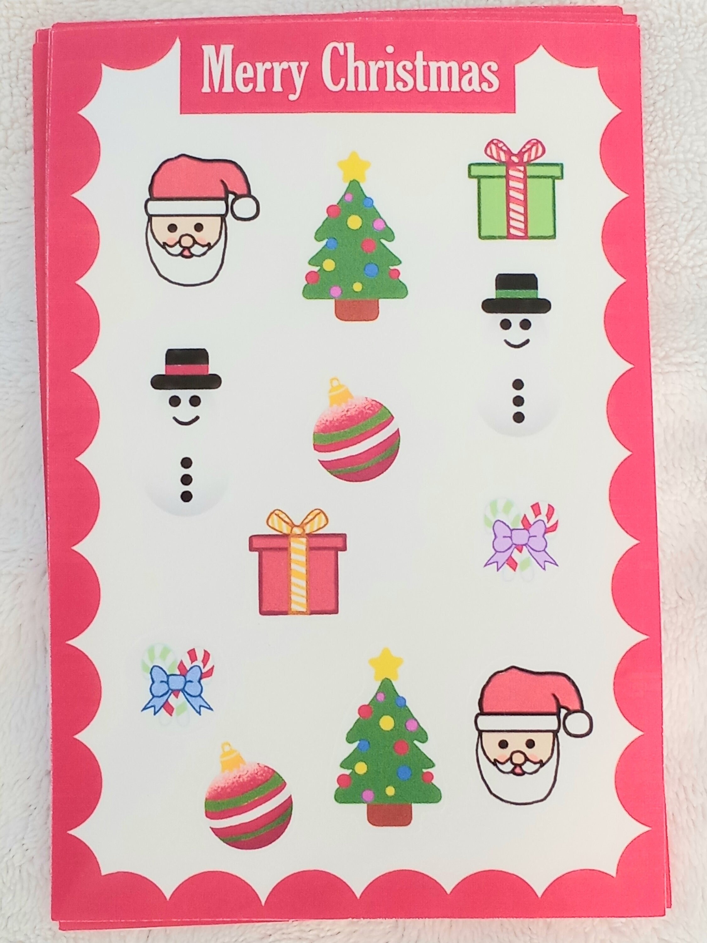 Funny Christmas Stickers and Decal Sheets