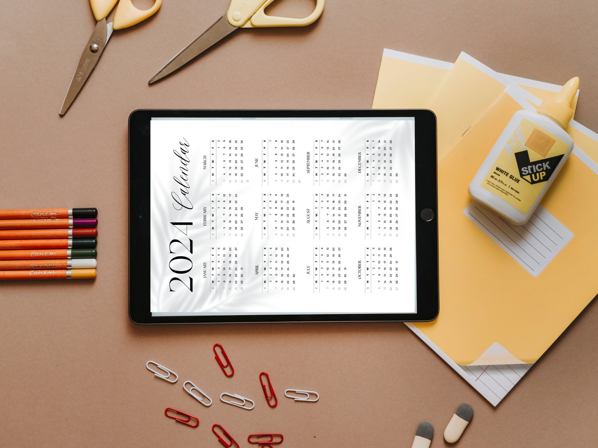 2024 Digital Planner, Goodnotes Planner, Daily Weekly Monthly Planner, iPad Planner, Planner