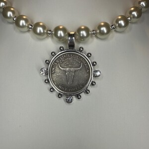 Sutton Longhorn Coin Scarf Necklace