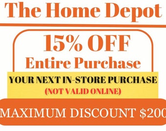 Home depot 2024 15 off coupon