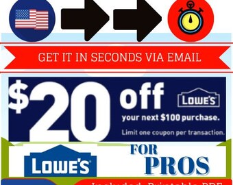 LOWES 20 off 100 INSTORE ONLY Printable Coupon Expires 03/15/24 Etsy LOWES 20 off 100 INSTORE ONLY Printable Coupon Expires 03/15/24 Etsy