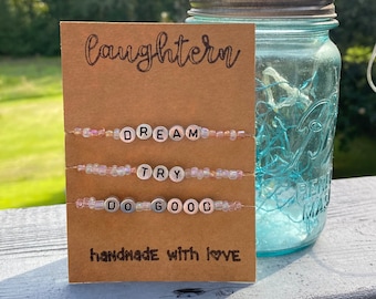 Dream, Try, Do Good Bracelet Set *New Color Way*