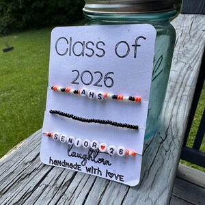 Class of 2026 *SENIOR* School Spirit Bracelet Sets - Etsy