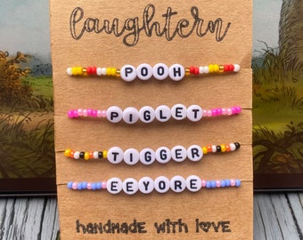 100 Acre wood inspired bracelet stack