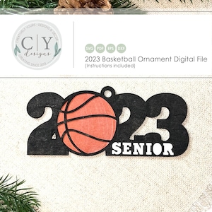 Basketball Ornament 2023 SVG, Digital File, Laser File