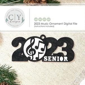 Music Band Ornament 2023 SVG, Digital File, Laser File