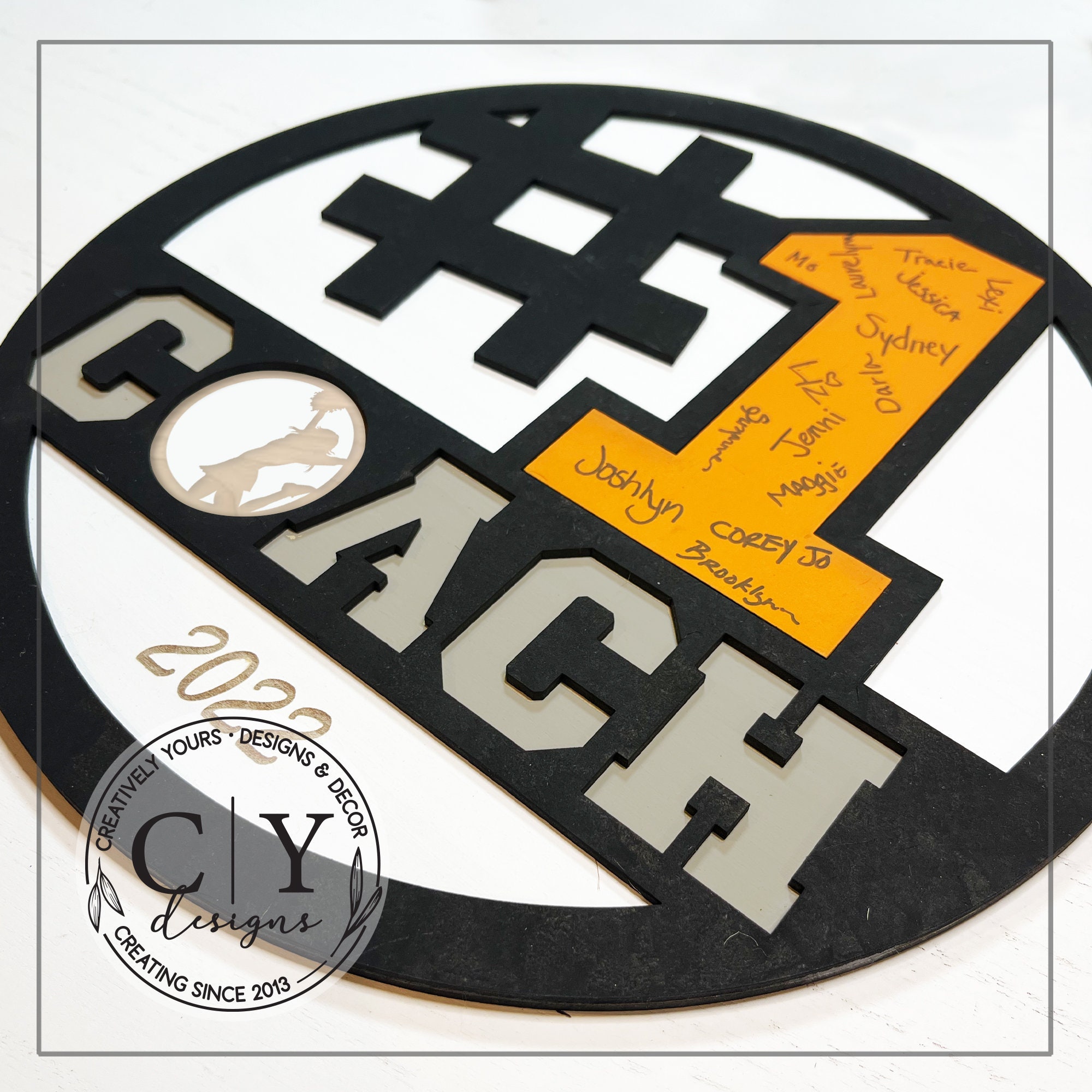 Cheerleading Coach Autograph Sign, SVG Digital File, Laser File - Etsy