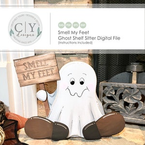 Halloween Ghost Shelf Sitter, SVG File, Digital File, Laser File