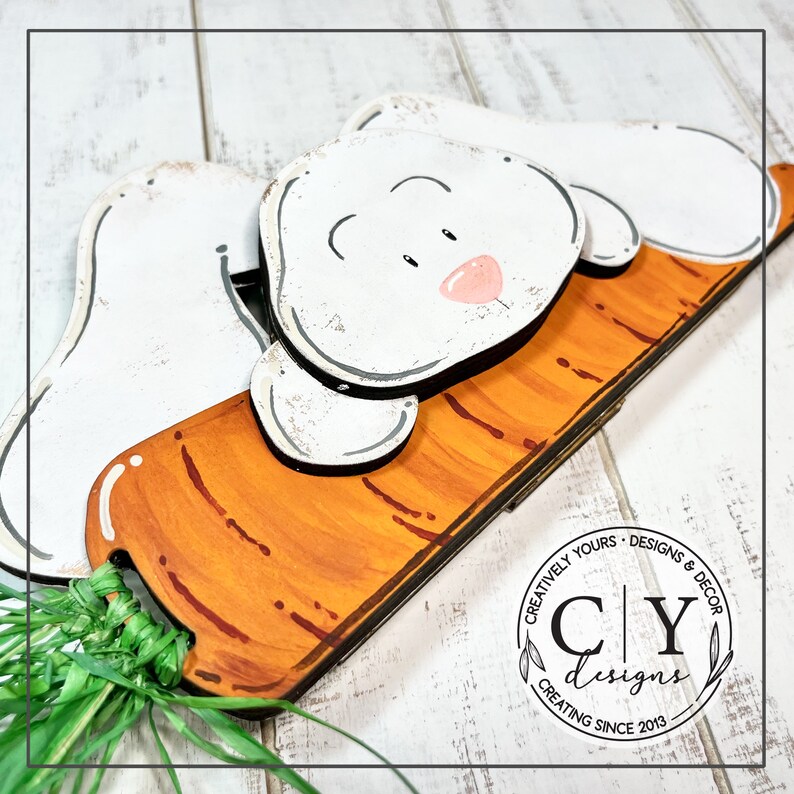 Bunny Shelf Sitter SVG Easter Digital File Laser File - Etsy