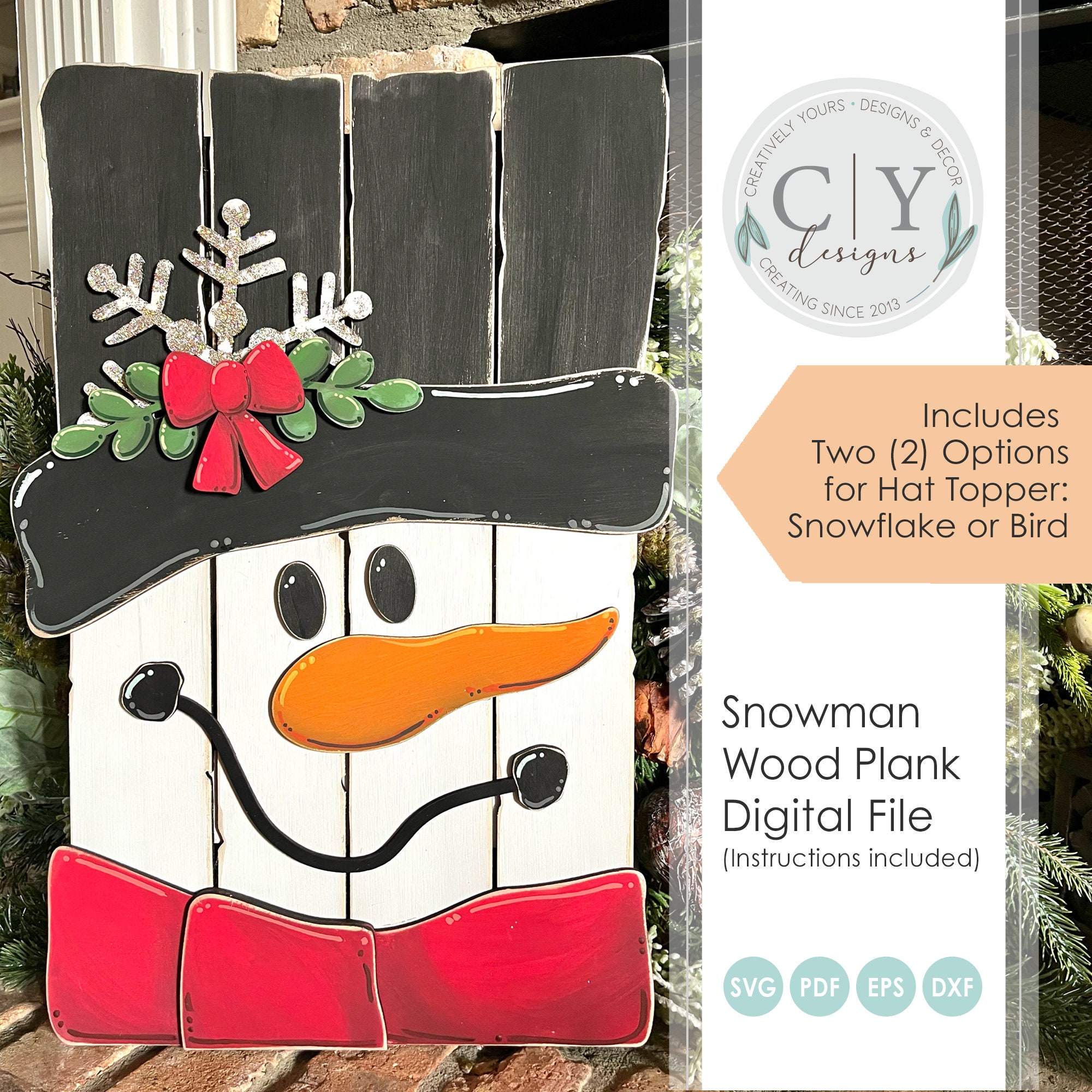 Snowman SVG, Snowman Sign SVG, Laser File