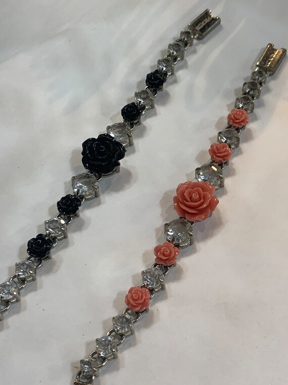 Authentic Prada Vintage Bracelets With Roses and Crystals - Etsy