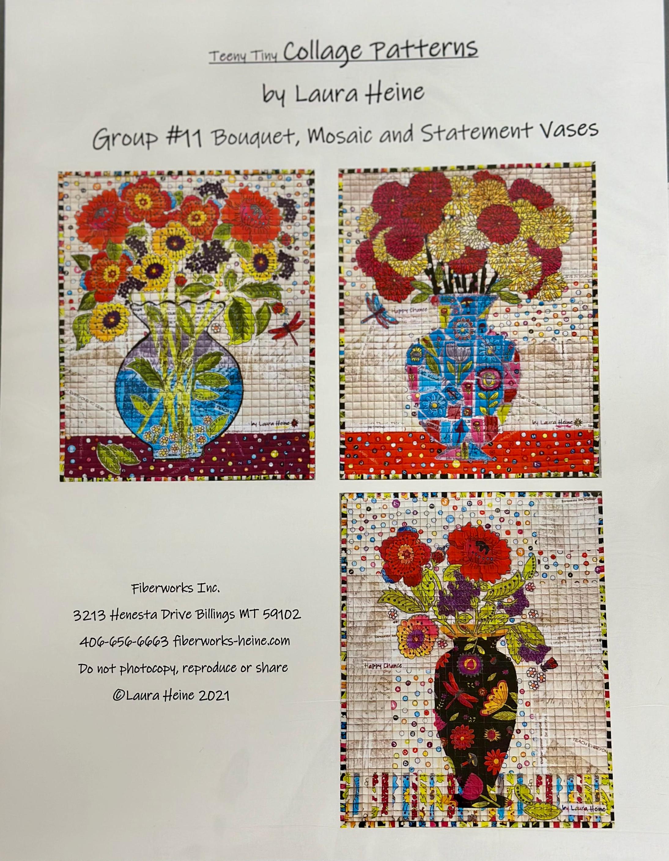 Eat Cake Collage Quilt Pattern by Laura Heine Fiberworks Appliqué