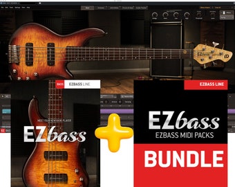 EZbass 1.1.8 + MIDI Bundle (Guitar Simulator) VST pour Windows | Quantité limitée
