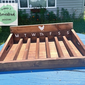 Weekly Egg Collector - Egg Crate - Weekly Egg Counter - Homestead - Farm - Farm house - PLEASE READ DESCRIPTION