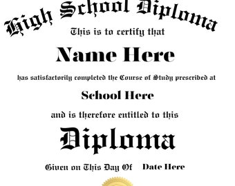 Diploma Template | Canva Editable