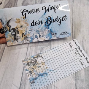 Würfel dein Budget XXL Umschlagmethode Klappspiel Gross Budgeting