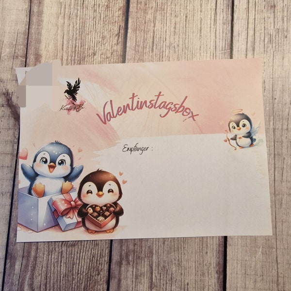 Valentinstags box, Budget, Spiele, Challenge, Liebe, Love, Pinguine