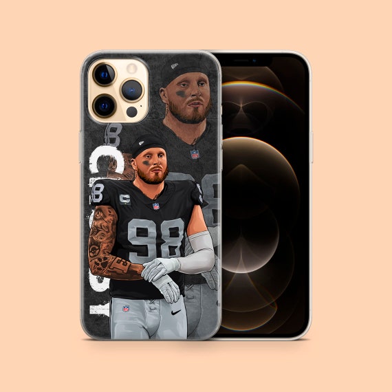 NFL Maxx Crosby Las Vegas Raiders For Apple iPhone 13 Pro Max, iPhone 12  iPhone 11 iPhone Xr, iPhone Xs, iPhone 14 and more