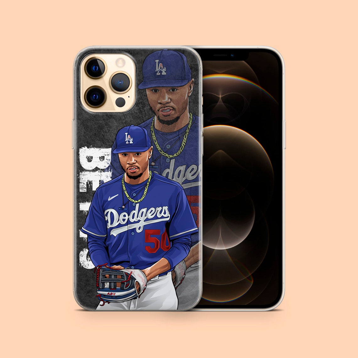 MLB Mookie Betts Los Angeles Dodgers Case | For Apple iPhone 13 Pro Max, iPhone 12 , iPhone 11 , iPhone Xr, iPhone Xs, iPhone 8 and more MLB Mookie Betts Los Angeles Dodgers Case | For Apple iPhone 13 Pro Max, iPhone 12 , iPhone 11 , iPhone Xr, iPhone Xs, iPhone 8 and more