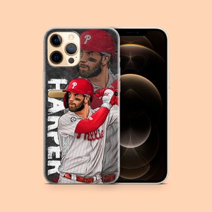MLB Bryce Harper Philadelphia Phillies Case | For Apple iPhone 13 Pro Max, iPhone 12 , iPhone 11 , iPhone Xr, iPhone Xs, iPhone 8 and more