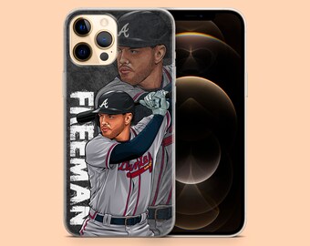 MLB Freddie Freeman Los Angeles Dodgers Hülle | Für Apple iPhone 13 Pro Max, iPhone 12, iPhone 11, iPhone Xr, iPhone Xs, iPhone 8 und mehr