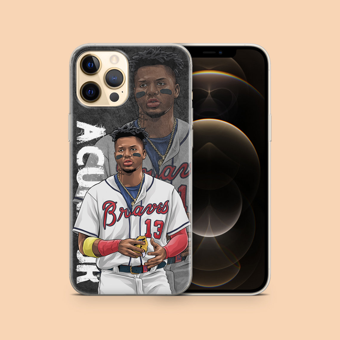 MLB Ronald Acuna Atlanta Braves Jr Case | For Apple iPhone 13 Pro Max,  iPhone 12 , iPhone 11 , iPhone Xr, iPhone Xs, iPhone 8 and more