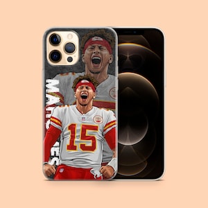 NFL Patrick Mahomes Kansas City Chiefs Hülle | Für Apple iPhone 13 Pro Max, iPhone 12, iPhone 11, iPhone Xr, iPhone Xs, iPhone 14 und mehr