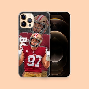 NFL Nick Bosa San Francisco 49ers / Per Apple iPhone 13 Pro Max, iPhone 12, iPhone 11, iPhone Xr, iPhone Xs, iPhone 14 e altri