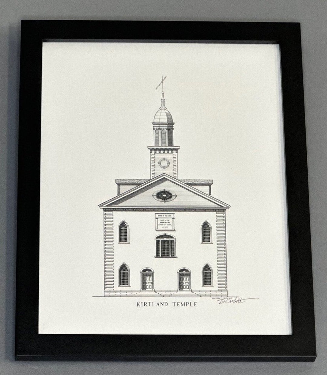 Kirtland Temple Wall Art, LDS Art, 11x14, 8x10 Print