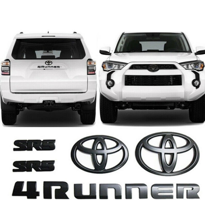 Blackout Emblem Overlay Kit for Toyota 4runner SR5 20142022 Etsy