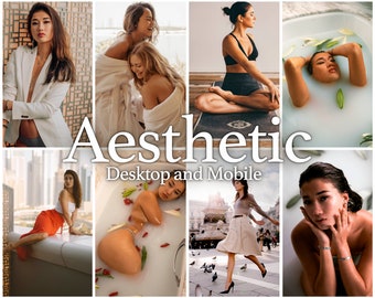 Presets de Lightroom con estética sombría / Filtros de Instagram para influencers (móvil y ordenador)