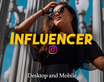 10 ajustes preestablecidos de Lightroom móvil, Influencer para dispositivos móviles y de escritorio, Ajustes preestablecidos de viaje para Blogger, Natural Outdoor, instagram, Moody Tones, soleado