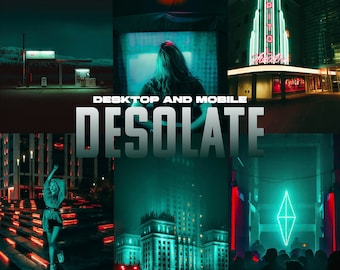 Ajustes preestablecidos de Lightroom para cine nocturno / Móvil y escritorio (9 archivos .dng y .xmp)