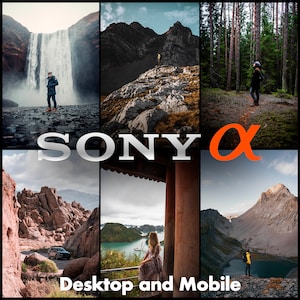 16 SONY Alpha Lightroom Presets, Desktop and Mobile Presets, Moody Preset, Instagram, Adventure Presets, Outdoor, Nature, Travel Influencer