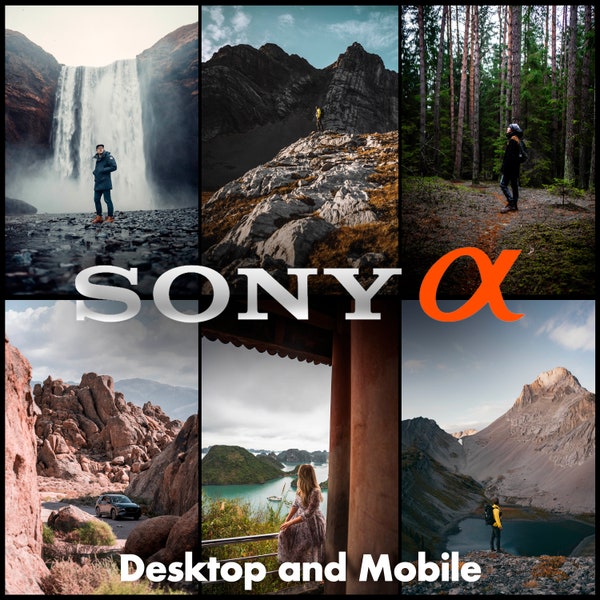 16 SONY Alpha Lightroom Presets, Desktop and Mobile Presets, Moody Preset, Instagram, Adventure Presets, Outdoor, Nature, Travel Influencer