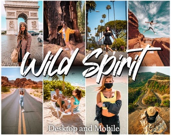 Ajustes preestablecidos de Lightroom para ambientes salvajes, filtros de verano vibrantes (para escritorio y dispositivos móviles)