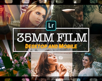 10 Ajustes preestablecidos de FILM Vintage Lightroom Mobile & Desktop /Preajustes de viaje /Preajustes de Instagram / Ajustes preestablecidos de película / Ajustes preestablecidos analógicos de 35 mm / Estética de película
