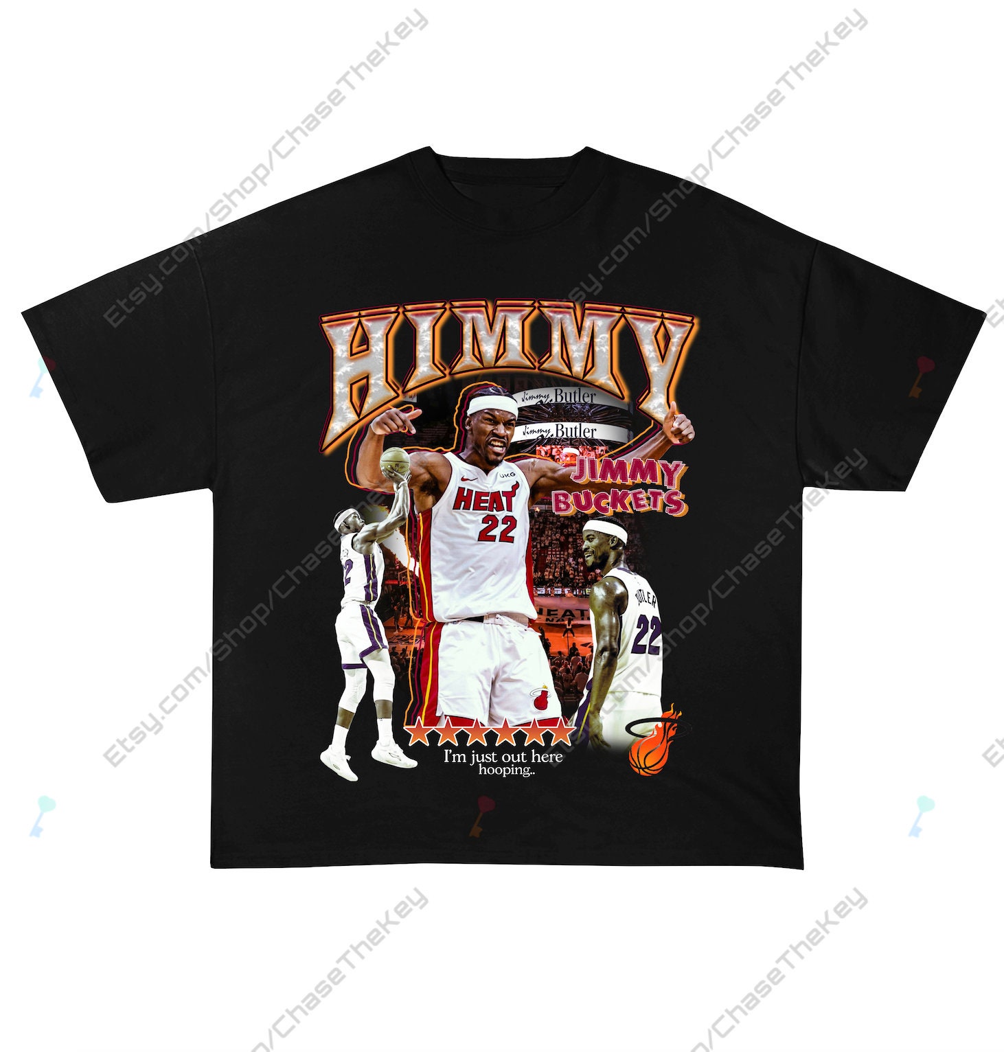 New Jimmy Butler Miami Heat Nike City Edition Player Name T-Shirt  Men's Vice NBA