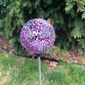 Waterproof  Outdoor Glass Ball Solar Landscape Garden Pathway Light Walkway Yard Driveway Patio Lawn Backyard Decoration