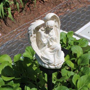 Praying Angel Statue Garden Stake Decoration Solar Waterproof Light ...
