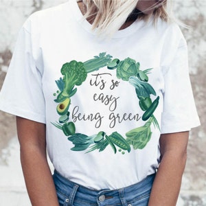 Women&#39;s Short Sleeve Graphic Crewneck Tee Loose Casual T-Shirt