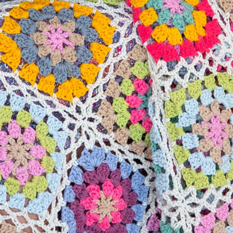 Crochet Blanket,handmade Blanket,crochet Floral Blanket,knitted Flower