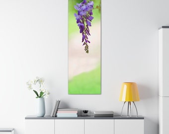 Stretched Canvas Flower Floral Fine Art Photo Print Purple Green Macro Blur Bokeh Photography Nature Plants Natural