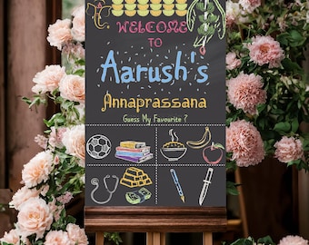 Annaprashana sign first rice eating ceremony, Mukhebhat welcome sign as annaprashana banner for hindu baby rice feeding as paasni sign
