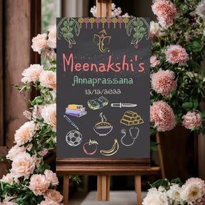 Annaprashana Tafel Schild erste Reis Esszeremonie Mukhebhat Willkommensschild als annaprashana Banner für hinduistische Baby Reisfütterungstradition