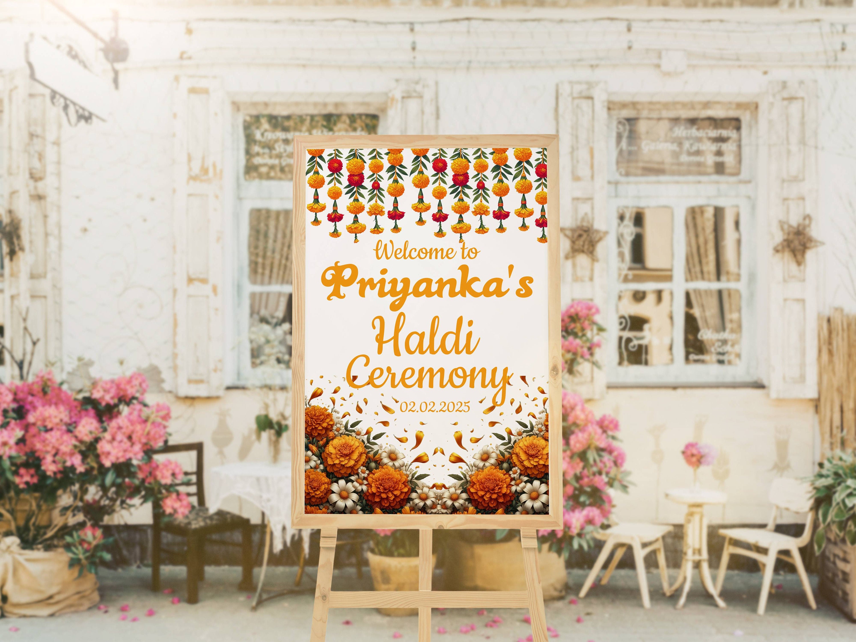 Haldi Welcome Sign Maiyan Sign Pithi Decor Haldi Banner Haldi ...