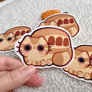 Kitty bus- vinyl glossy stickers - bus - cute anime vinyl stickers