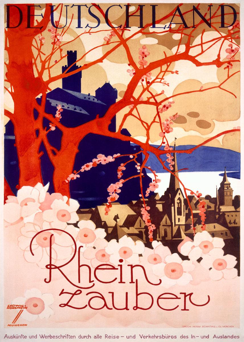 German Rhine River Magic Tour Poster 0000-6796 - Etsy