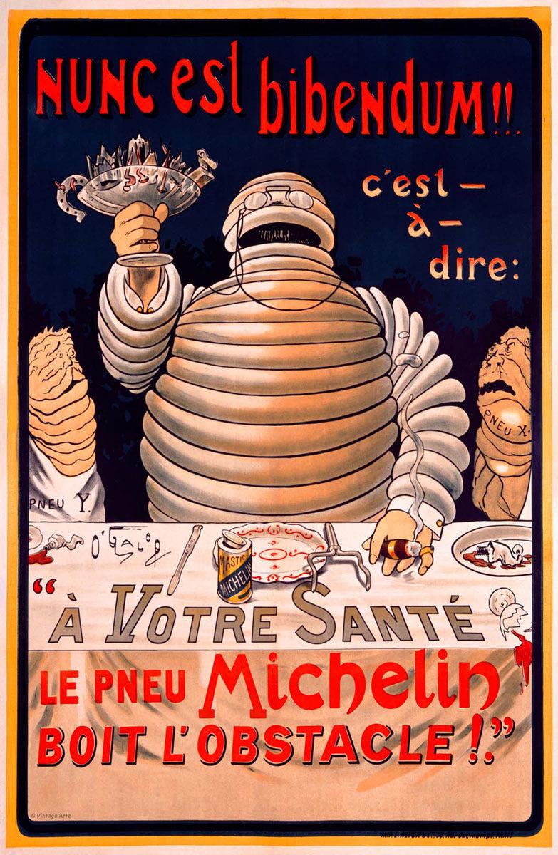 Le Pneu Michelin Tire Nunc Est Bibendum 0000-0601 - Etsy