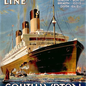 White Star Ocean Line Inglaterra Nueva York Francia 0000-1066